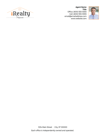 Picture of iRealty Professionals White 70lb Letterhead