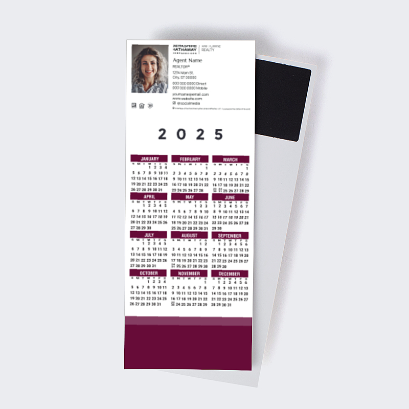 Picture of Custom QuickCard Calendar Magnets - 2025