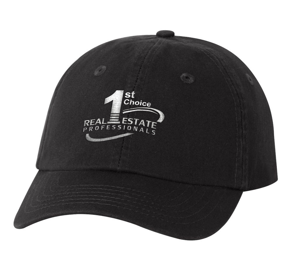 Picture of 1st Choice Real Estate Professionals, Inc. Classic Twill Hat - Adult One Size Black
