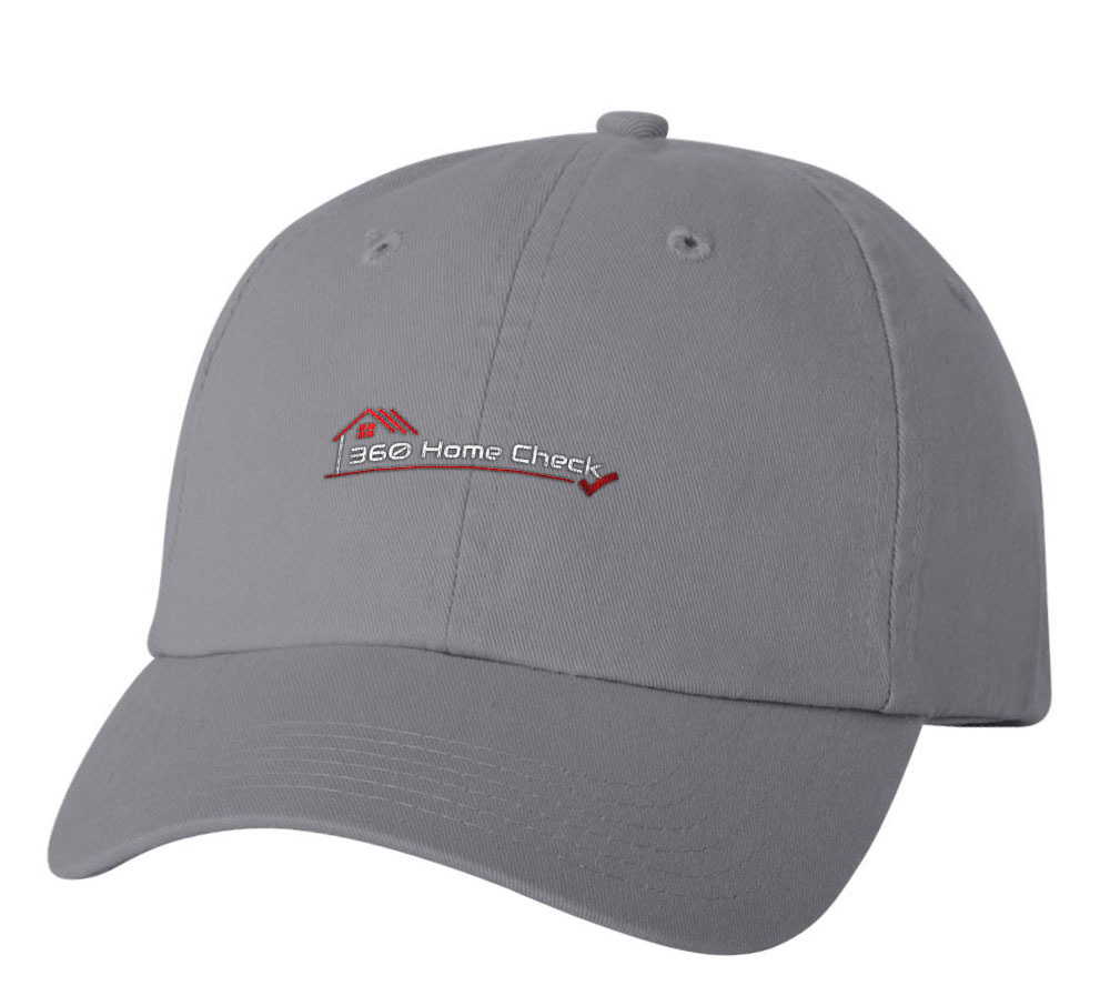 Picture of 360 Home Check Classic Twill Hat - Adult One Size Gray