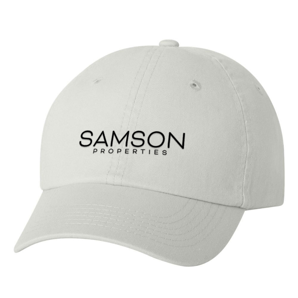 Picture of Samson Properties Classic Twill Hat - Adult One Size White