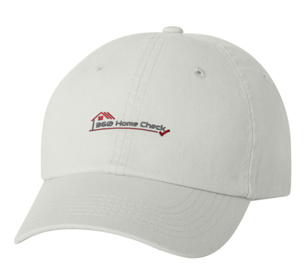 Picture of 360 Home Check Classic Twill Hat - Adult One Size White
