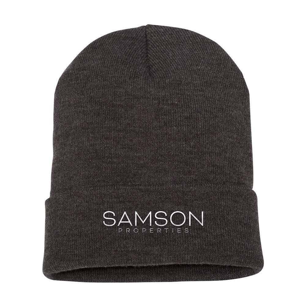 Picture of Samson Properties 12 Inch Cuffed Beanie - Adult One Size Charcoal 