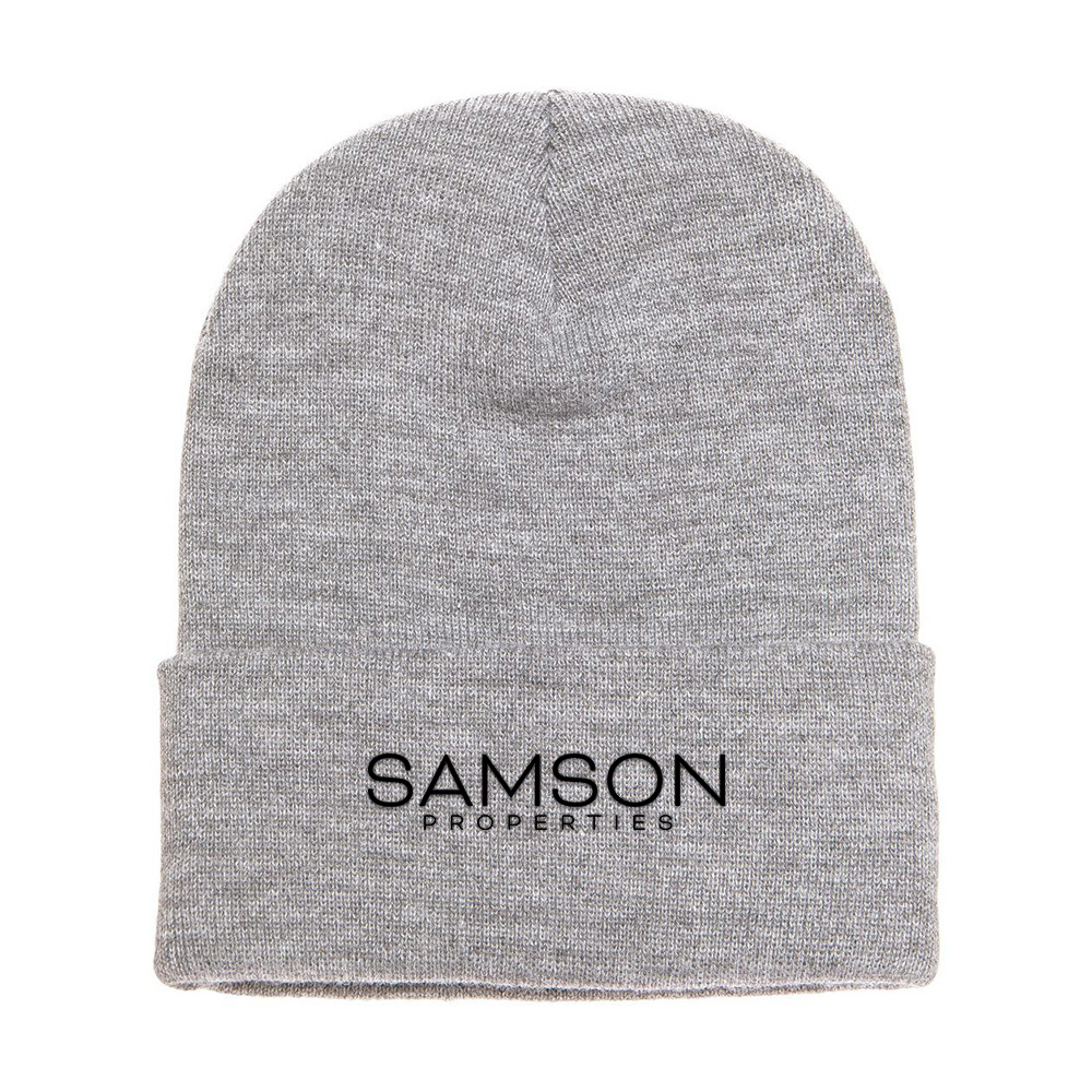 Picture of Samson Properties 12 Inch Cuffed Beanie - Adult One Size Heather Gray