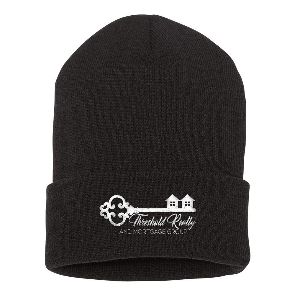 Picture of 12 Inch Cuffed Beanie - Adult One Size Black