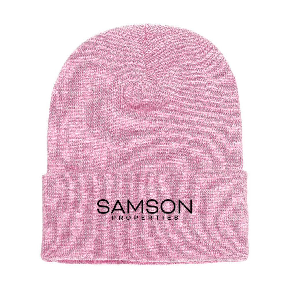 Picture of Samson Properties 12 Inch Cuffed Beanie - Adult One Size Pink
