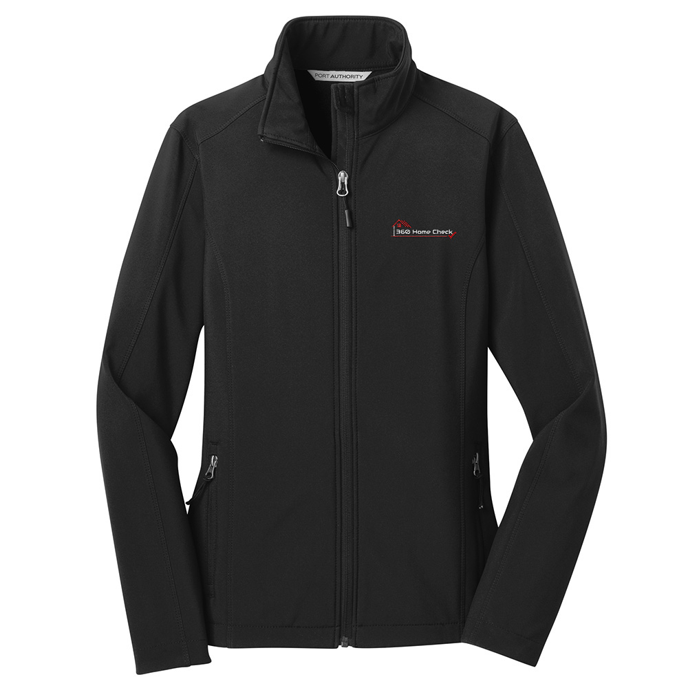Picture of 360 Home Check Port Authority Core Soft Shell Jacket - Women's  Black