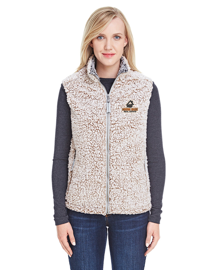 Picture of Abode Base Real Estate J America Sherpa Vest - Women's  Oatmeal