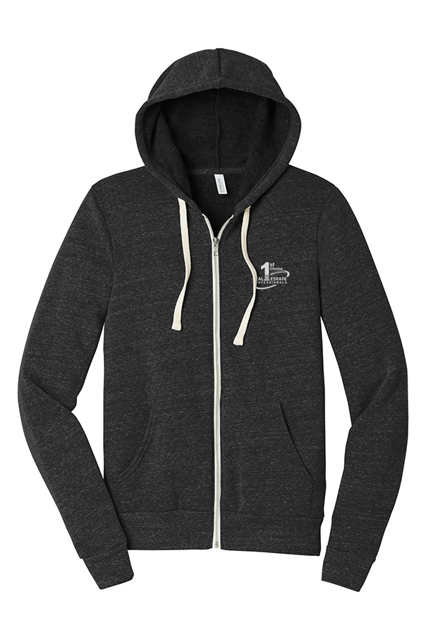 Picture of 1st Choice Real Estate Professionals, Inc. Fleece Full Zip Hoodie - Adult  Charcoal