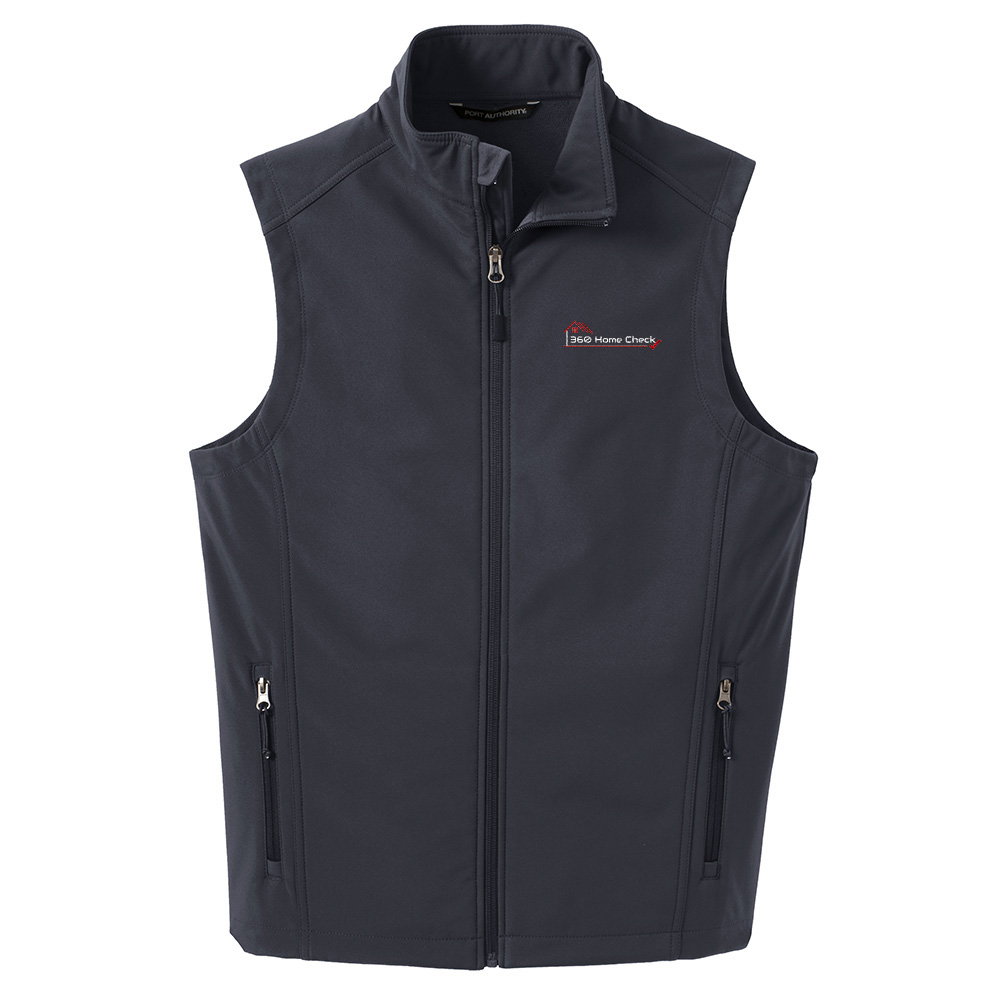Picture of 360 Home Check Soft Shell Vest - Men's  Charcoal