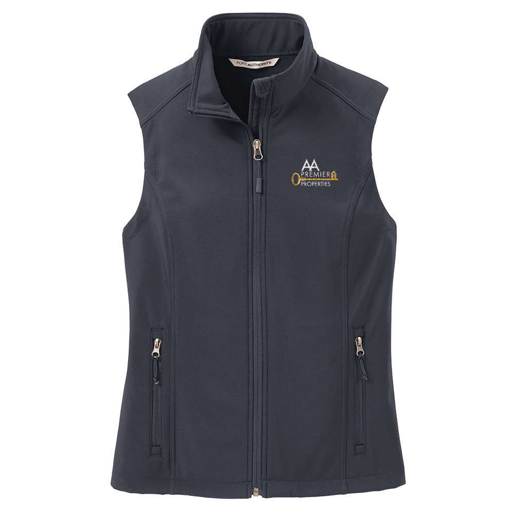 Picture of AA Premier Properties Soft Shell Vest - Women's  Charcoal