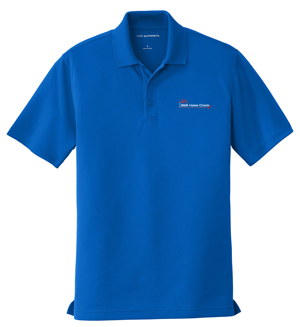 Picture of 360 Home Check Moisture Wicking Micro Mesh Polo - Men's  Royal Blue