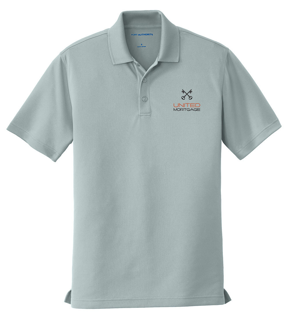 Picture of United Mortgage Moisture Wicking Micro Mesh Polo - Men's  Gray
