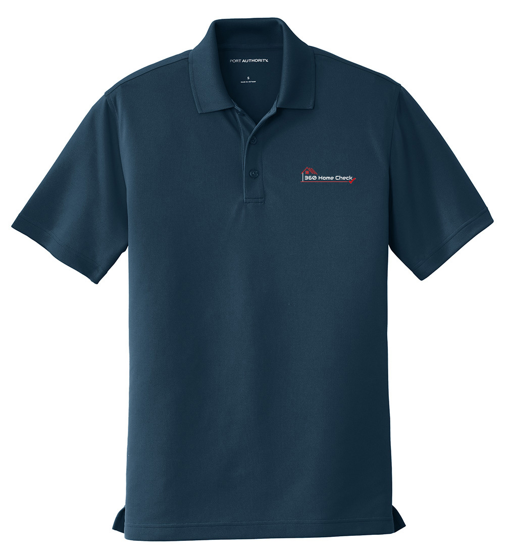 Picture of 360 Home Check Moisture Wicking Micro Mesh Polo - Men's  Navy