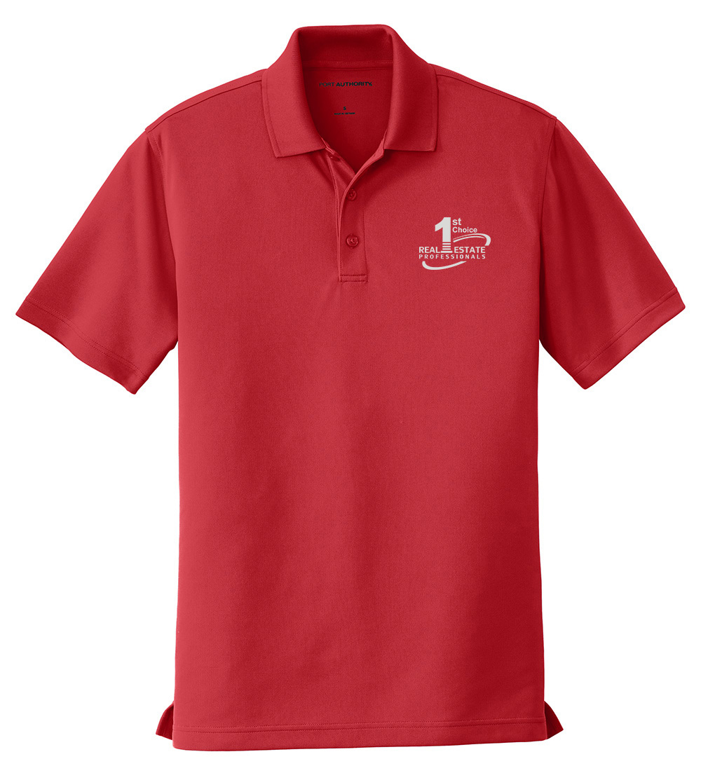 Picture of 1st Choice Real Estate Professionals, Inc. Moisture Wicking Micro Mesh Polo - Men's  Red