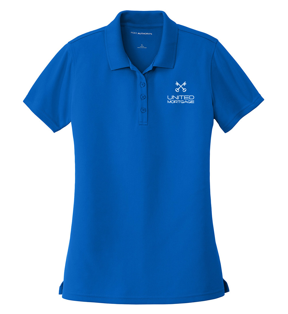 Picture of United Mortgage Moisture Wicking Micro Mesh Polo - Women's  Royal Blue