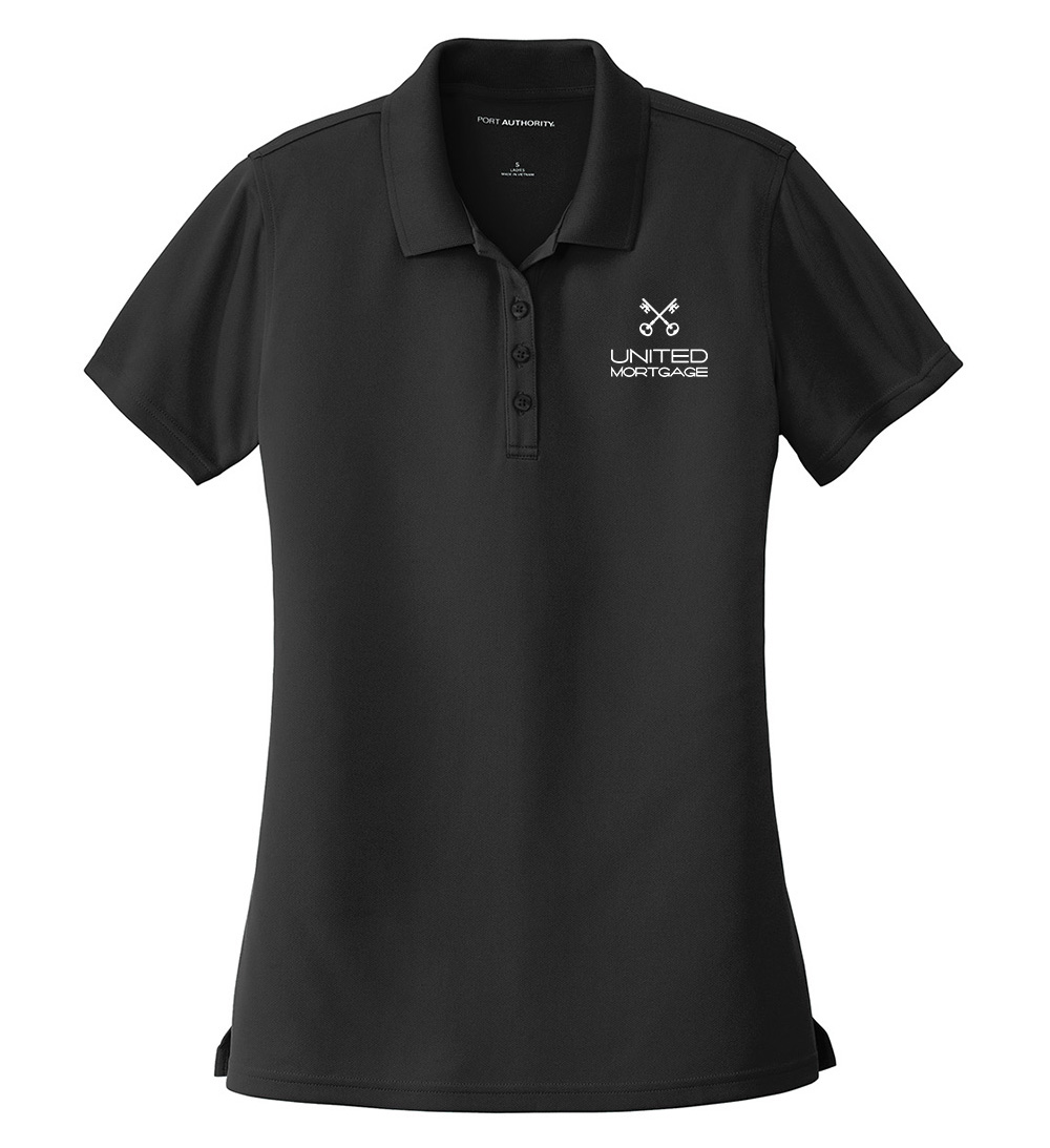 Picture of United Mortgage Moisture Wicking Micro Mesh Polo - Women's  Black