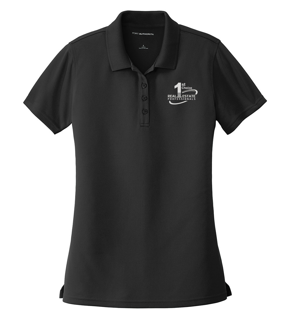 Picture of 1st Choice Real Estate Professionals, Inc. Moisture Wicking Micro Mesh Polo - Women's  Black
