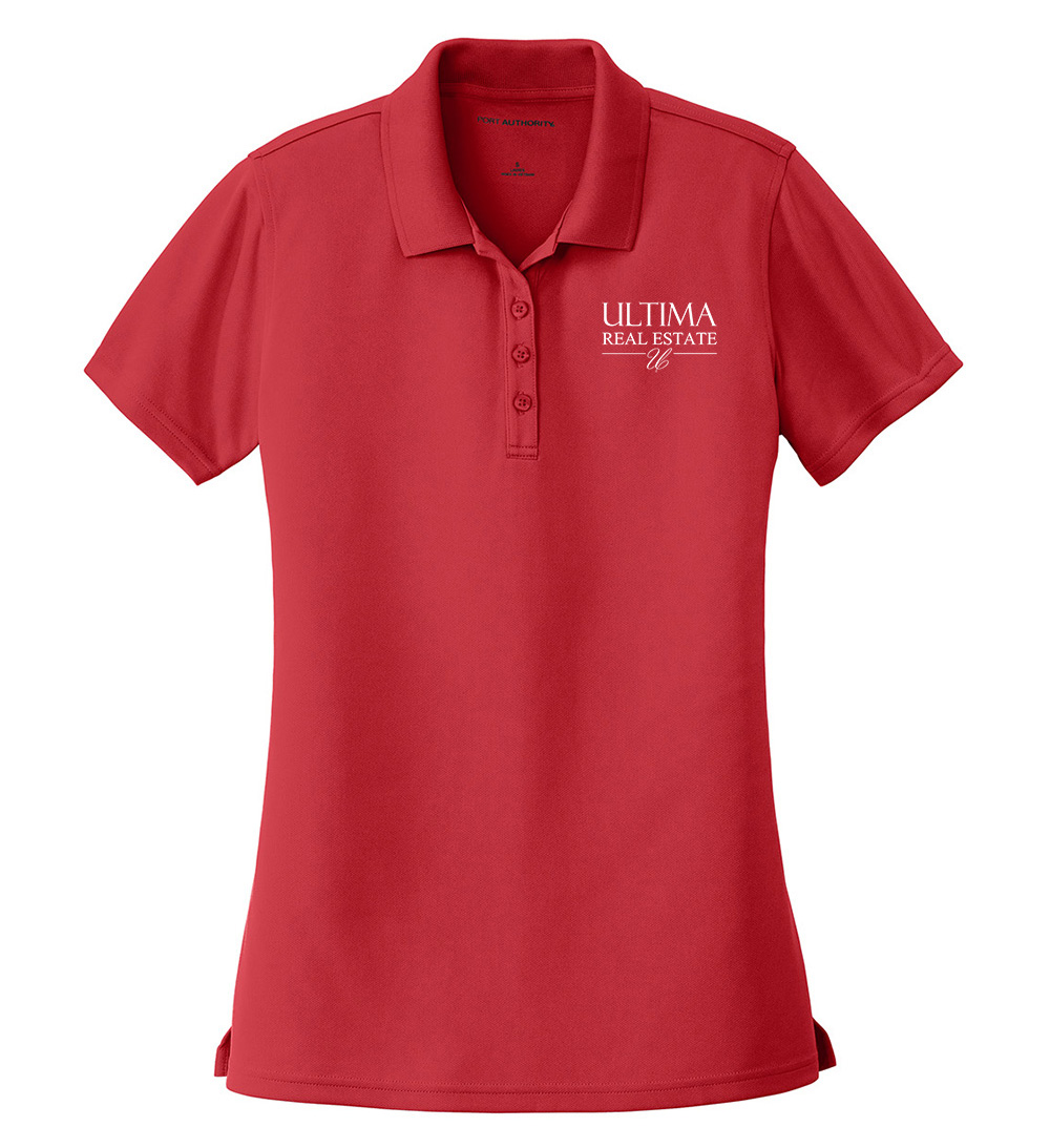 Picture of Ultima Real Estate Moisture Wicking Micro Mesh Polo - Women's  Red