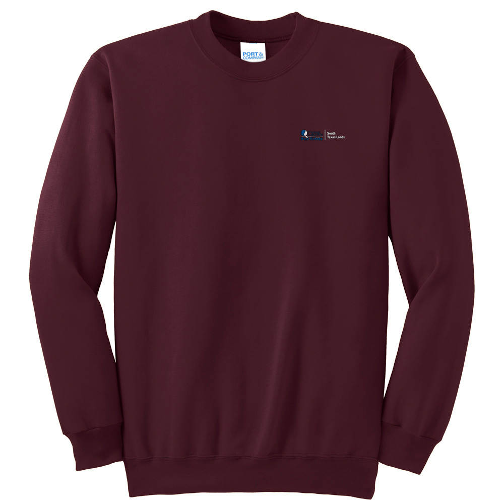 Picture of United Country/South Texas Lands Fleece Crewneck Sweatshirt - Adult  Maroon