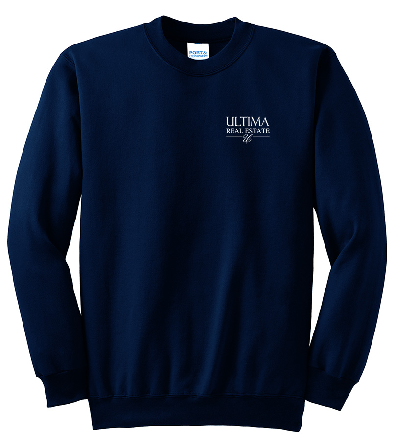 Picture of Ultima Real Estate Fleece Crewneck Sweatshirt - Adult  Navy