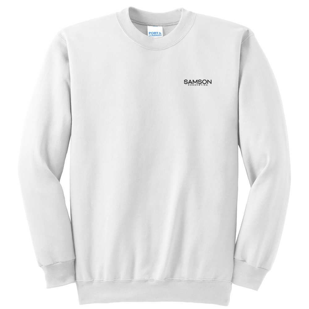 Picture of Samson Properties Fleece Crewneck Sweatshirt - Adult  White