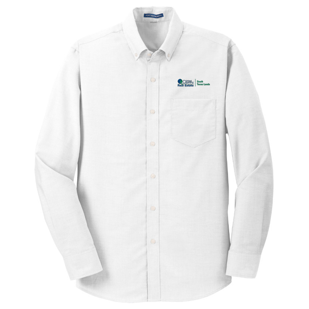 Picture of United Country/South Texas Lands Wrinkle Free Long Sleeve Oxford - Men's  White