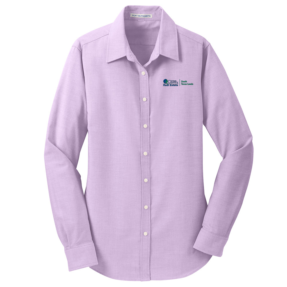 Picture of United Country/South Texas Lands Wrinkle Free Long Sleeve Oxford - Women's  Purple