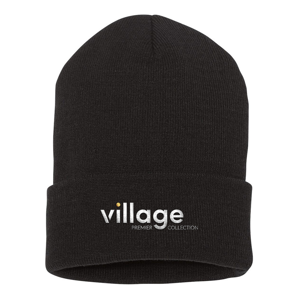 Picture of 12 Inch Cuffed Beanie - Adult One Size Black