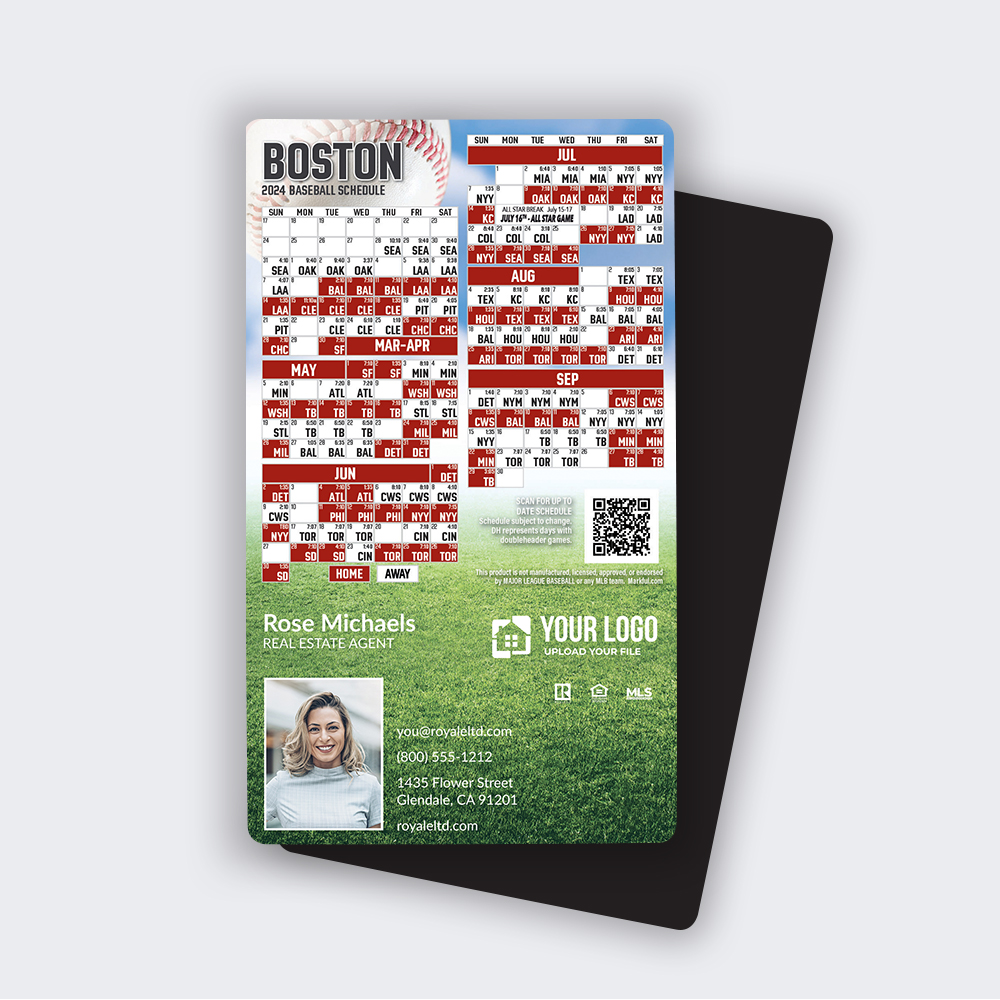 Picture of 2024 Custom Full Baseball Magnets - Boston Red Sox