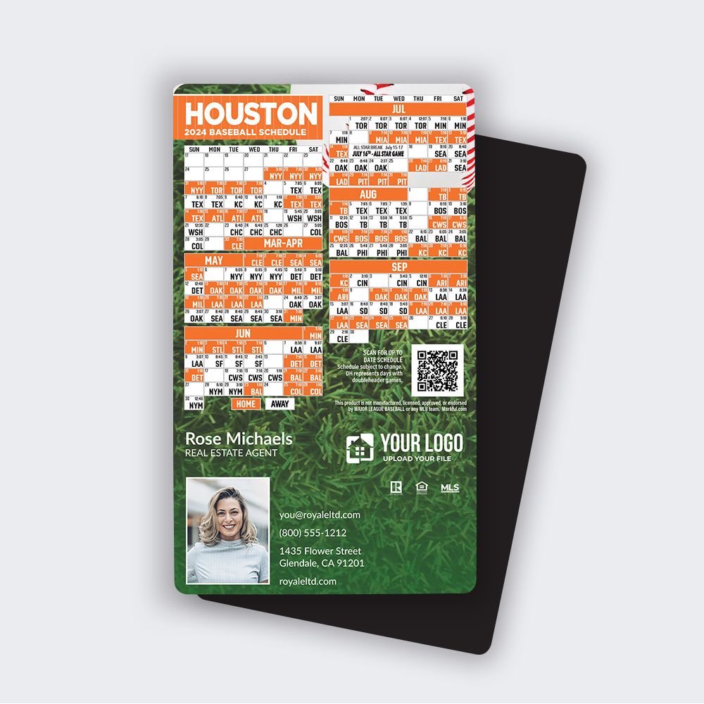 Picture of 2024 Custom Full Baseball Magnets - Houston Astros