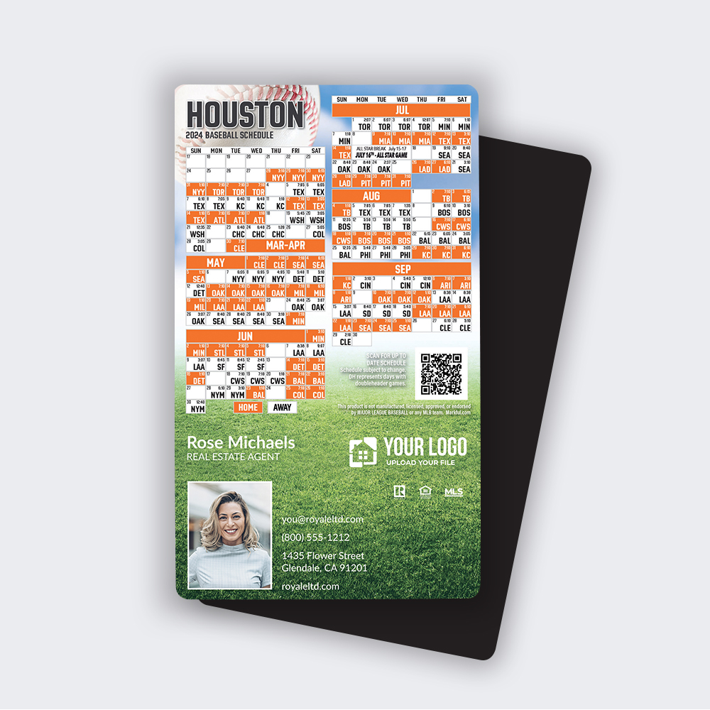 Picture of 2024 Custom Full Baseball Magnets - Houston Astros