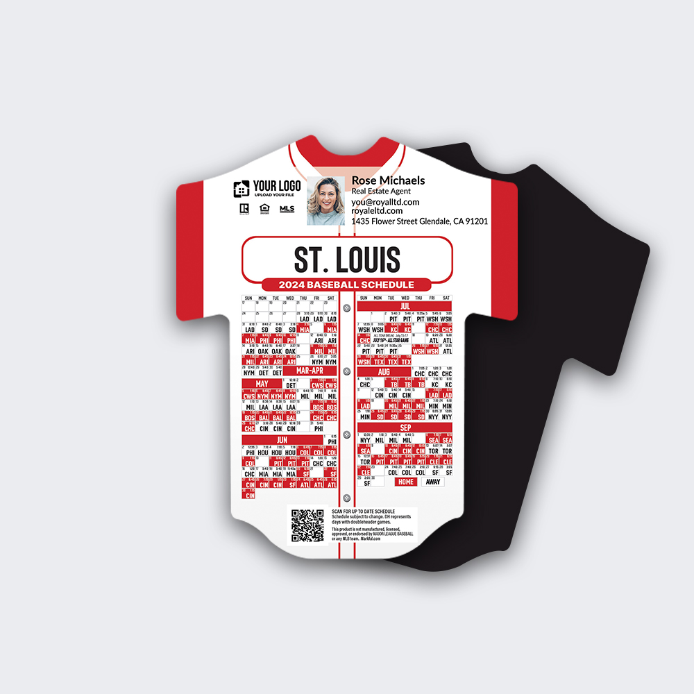 Picture of Jersey Shape Magnets - St. Louis Cardinals