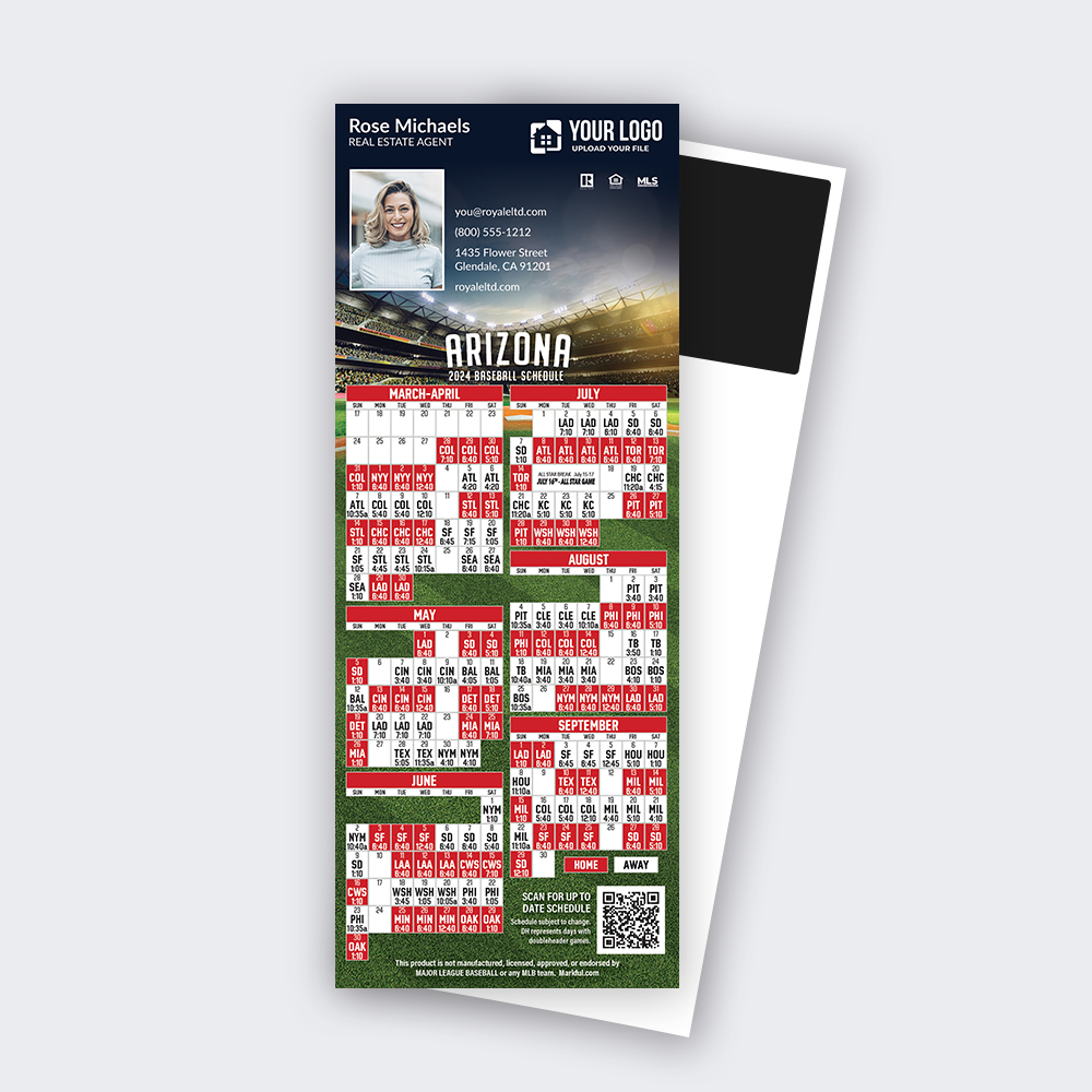 Picture of 2024 Custom QuickCard Baseball Magnets - Arizona Diamondbacks