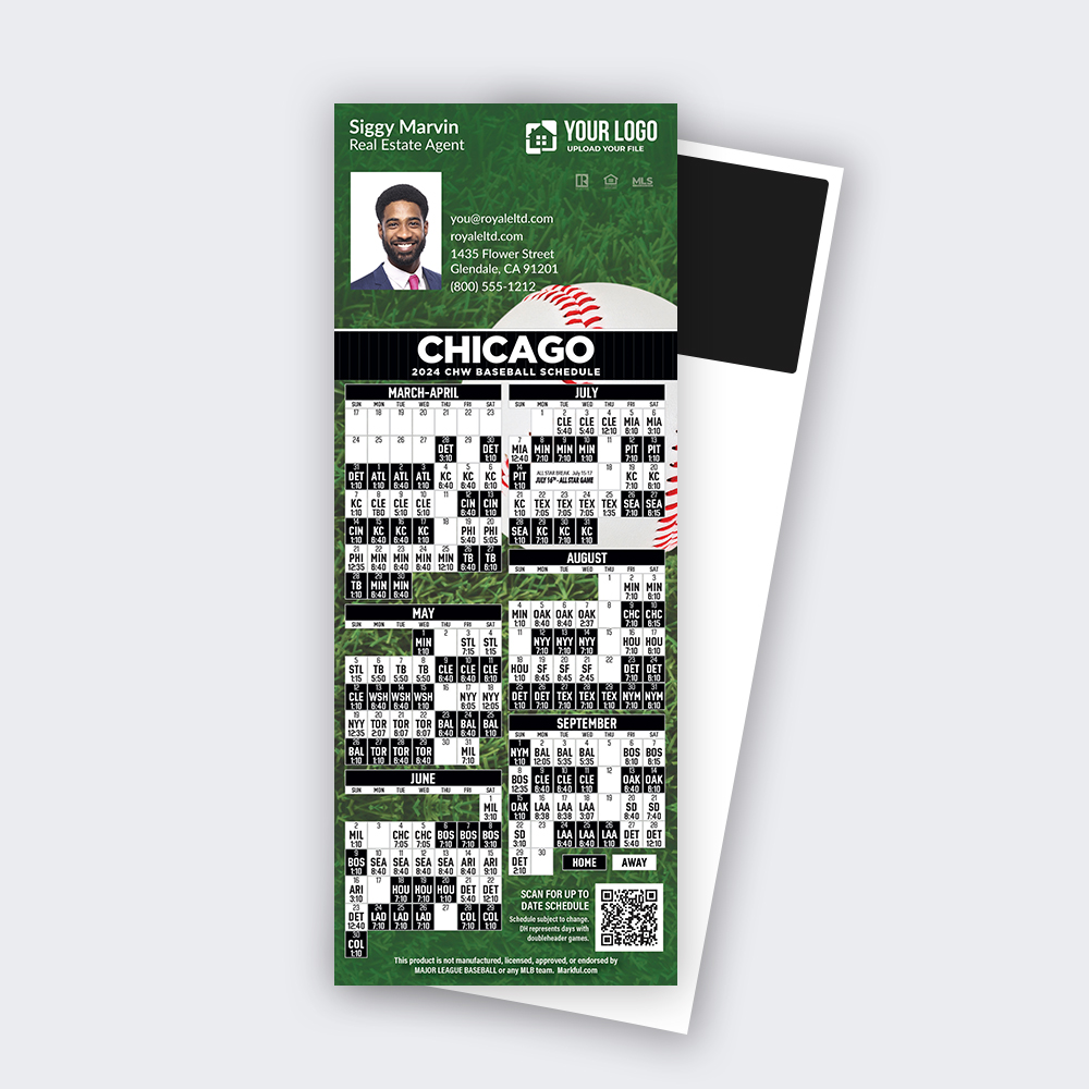 Picture of 2024 Custom QuickCard Baseball Magnets - Chicago White Sox