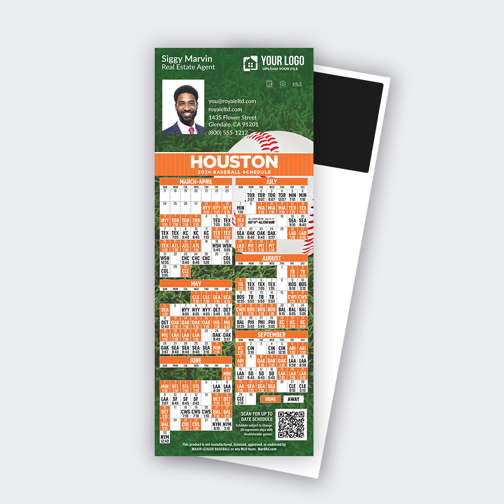 Picture of 2024 Custom QuickCard Baseball Magnets - Houston Astros