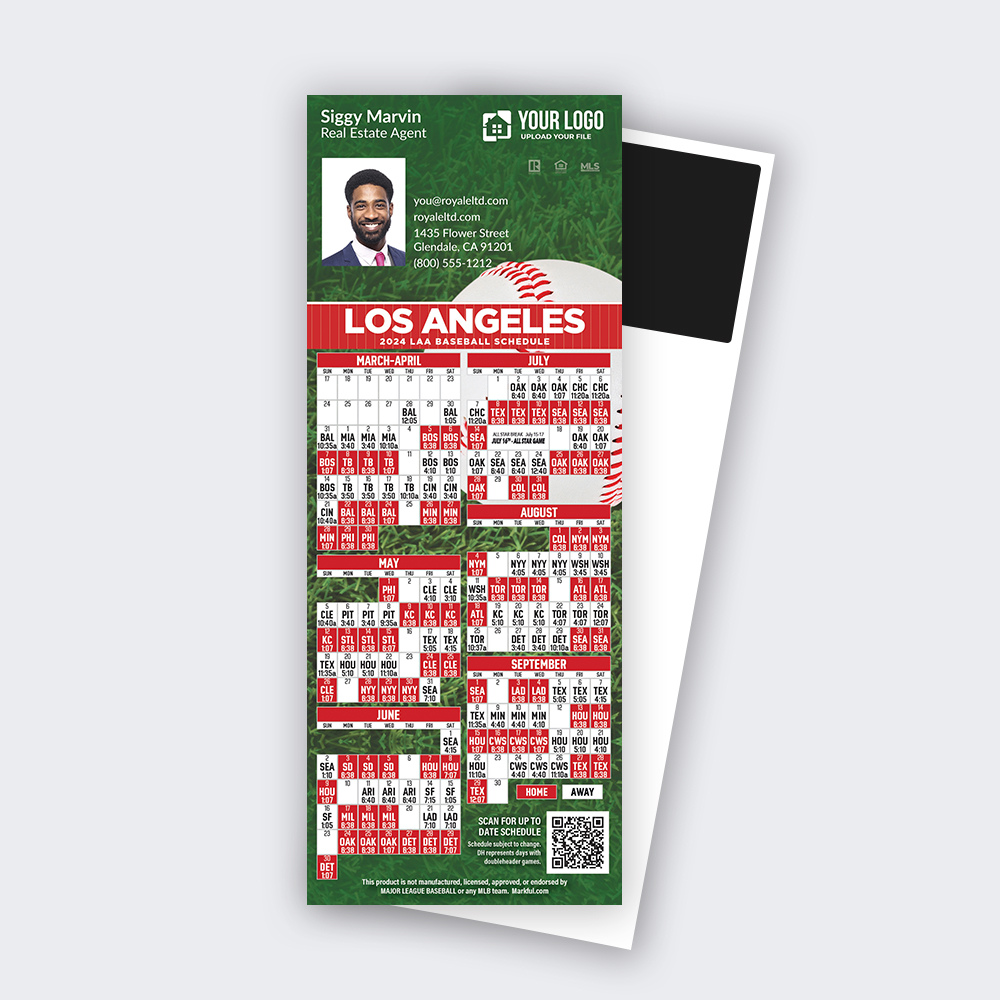 Picture of 2024 Custom QuickCard Baseball Magnets - Los Angeles Angels of Anaheim
