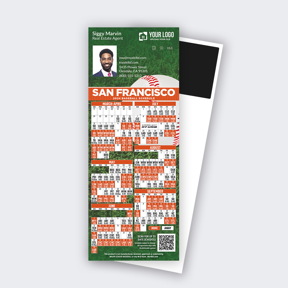 Picture of 2024 Custom QuickCard Baseball Magnets - San Francisco Giants