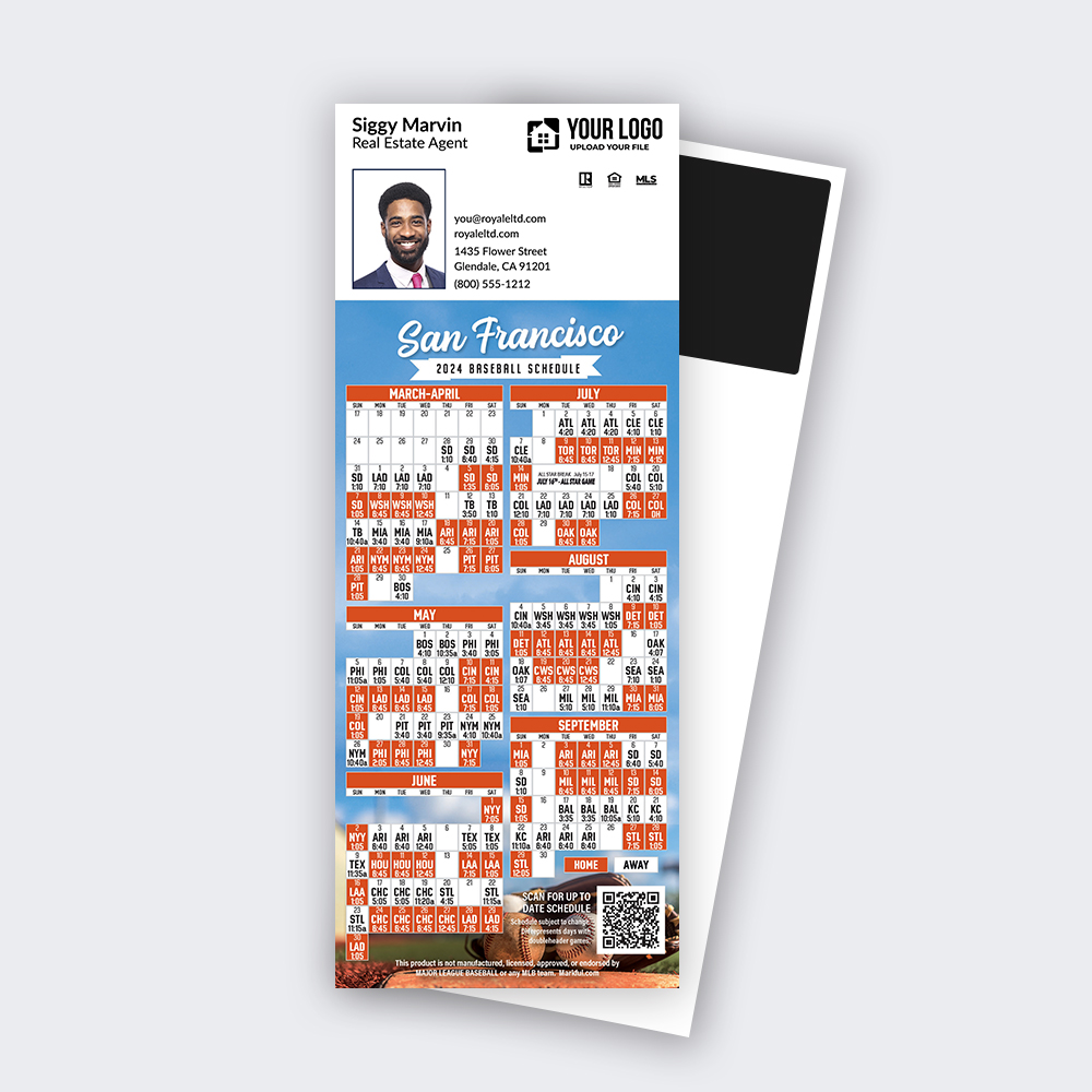 Picture of 2024 Custom QuickCard Baseball Magnets - San Francisco Giants