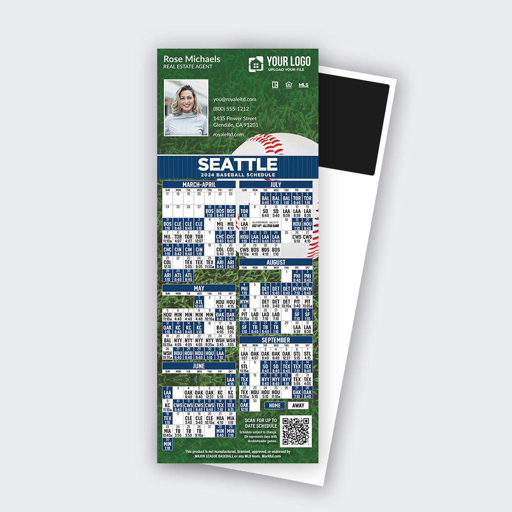 Picture of 2024 Custom QuickCard Baseball Magnets - Seattle Mariners