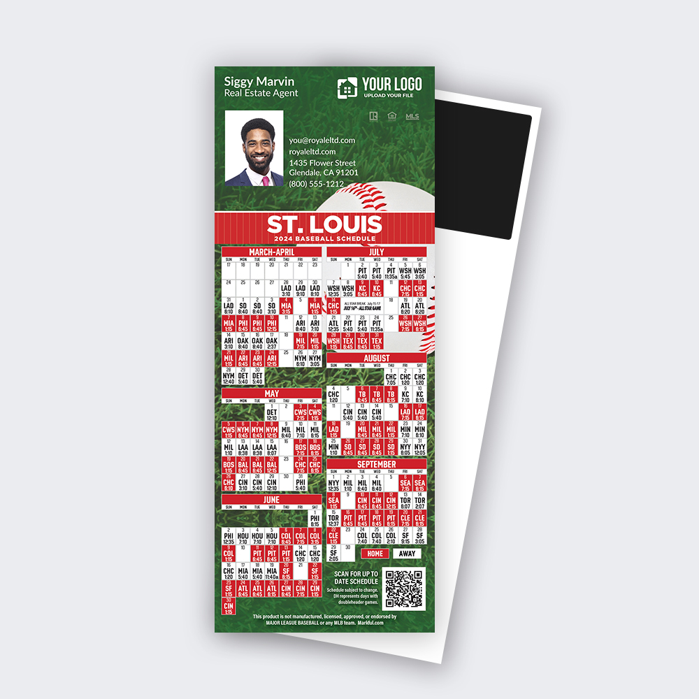 Picture of 2024 Custom QuickCard Baseball Magnets - St. Louis Cardinals