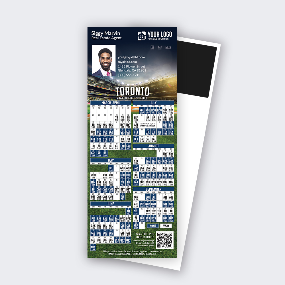 Picture of 2024 Custom QuickCard Baseball Magnets - Toronto Blue Jays