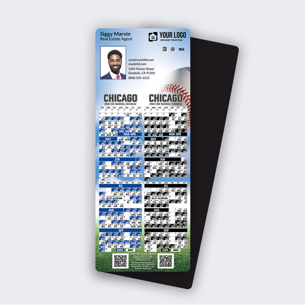 Picture of 2024 Custom QuickMagnet Baseball Magnets - Chicago Combo