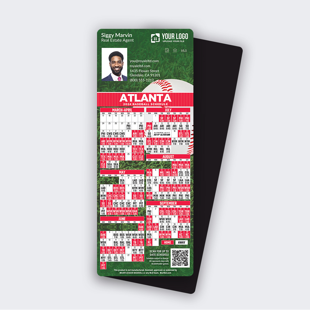 Picture of 2024 Custom QuickMagnet Baseball Magnets - Atlanta Braves