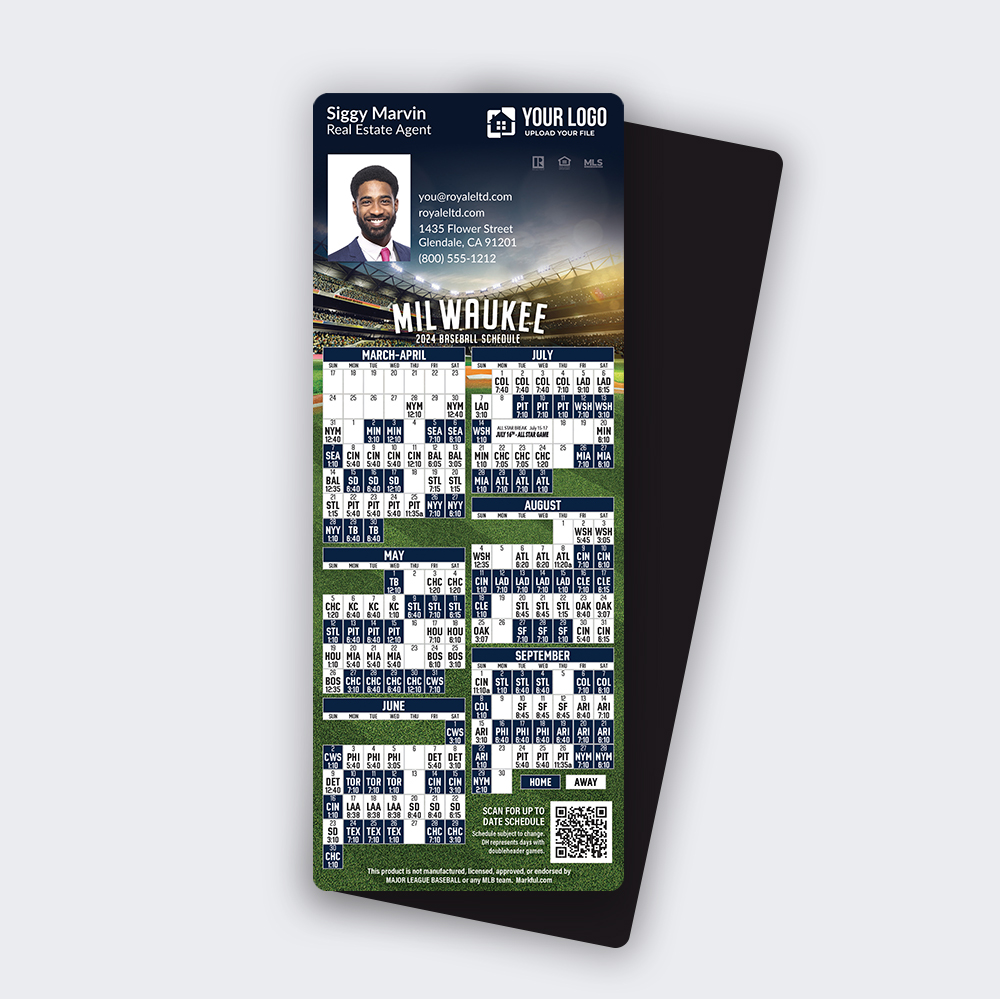 Picture of 2024 Custom QuickMagnet Baseball Magnets - Milwaukee Brewers