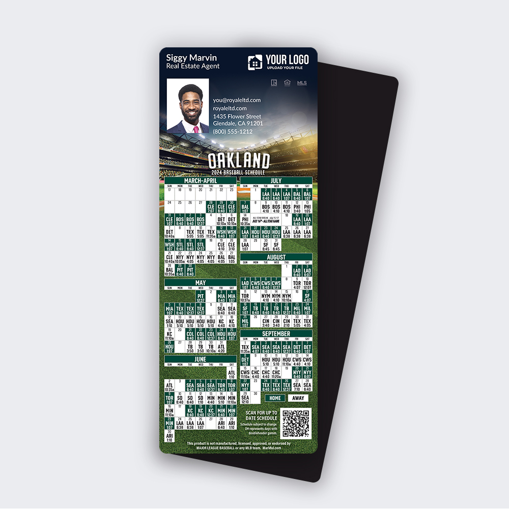 Picture of 2024 Custom QuickMagnet Baseball Magnets - Oakland Athletics
