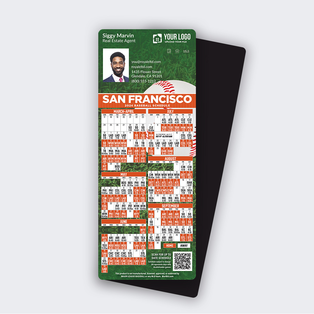 Picture of 2024 Custom QuickMagnet Baseball Magnets - San Francisco Giants