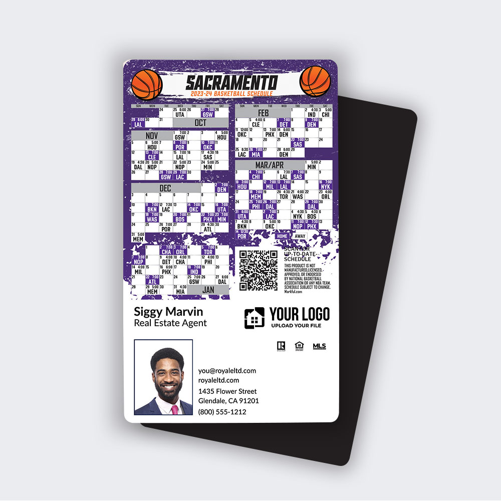 Picture of 2023-24 Custom First Class Basketball Magnets - Sacramento Kings 
