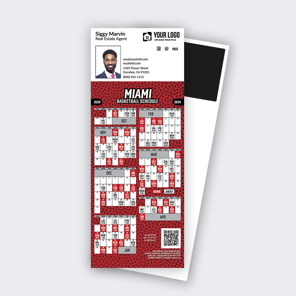 Picture of 2023-24 Custom QuickCard Basketball Magnets - Miami Heat 