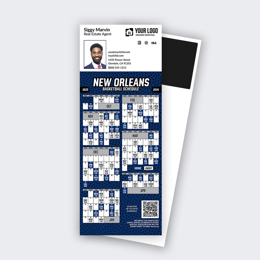 Picture of 2023-24 Custom QuickCard Basketball Magnets - New Orleans Pelicans 